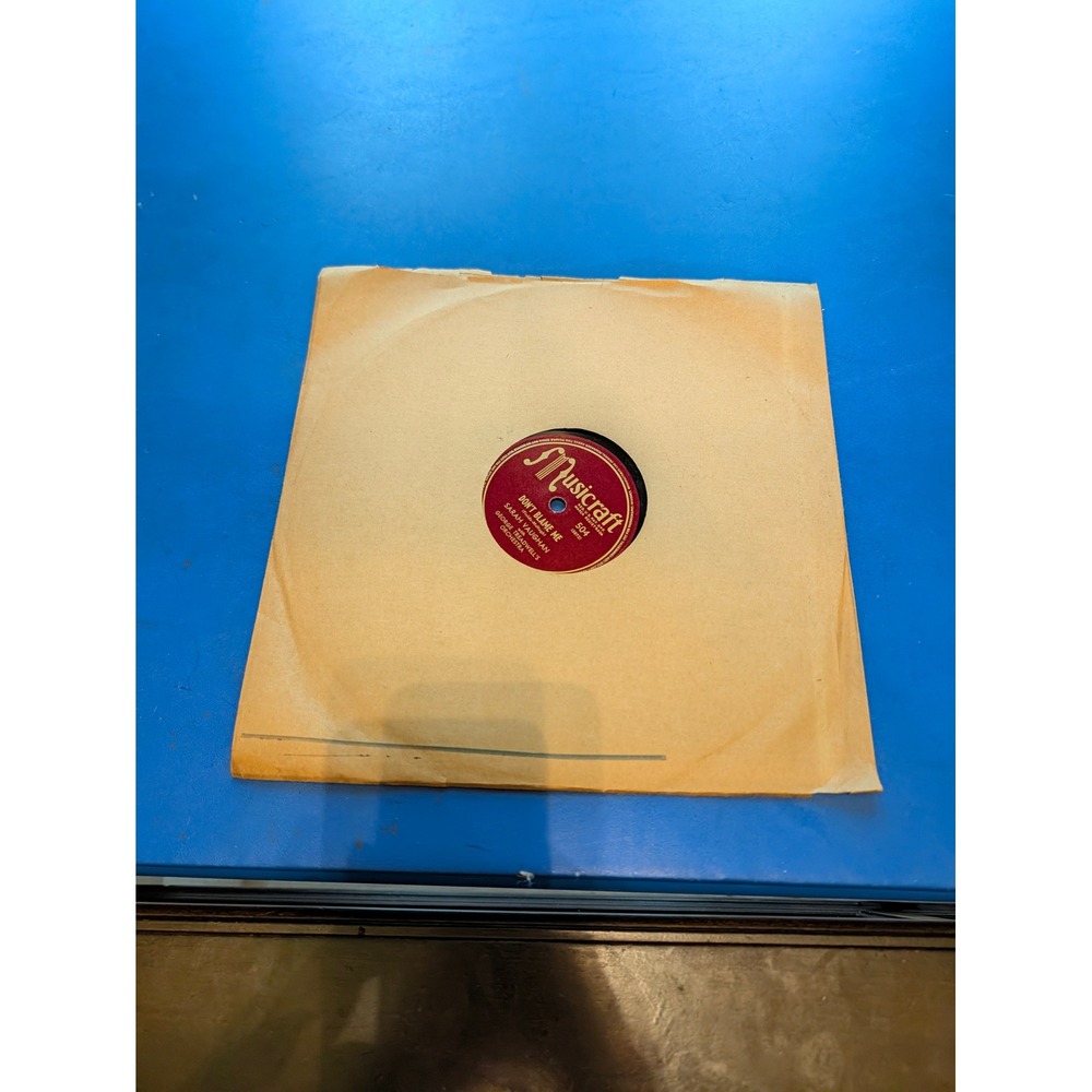 Sarah Vaughan Musicraft 504 78 RPM Don't Blame Me Tenderly Jazz Shellac Record